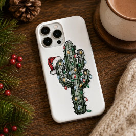 クリスマス・カクタス＋ライト iPhone 16 PROケース