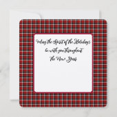 クリスマス・カクテルのスピリッツ カード (裏面)