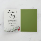 クリスマス カスタマイズ グリーティング カード (内部)