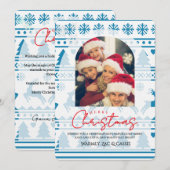クリスマス カスタマイズ フォト カード (正面/裏面)