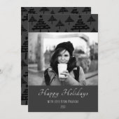 クリスマス カスタマイズ ホリデー フォト カード (正面/裏面)