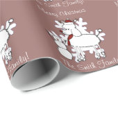 クリスマス·カスタムのプードル·ドッグ·ラッピング·紙 ラッピングペーパー (ロールコーナー)