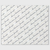 クリスマス カスタムネーム おしゃれなパーソナライズ ラッピングペーパー (フラット)