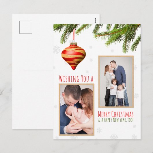 クリスマス カスタム フォト (正面/裏面)