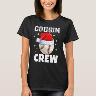 クリスマス・カズン・クルー・ベースボールパジャマ・ファミリーXmas Tシャツ