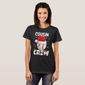 クリスマス+カズン+クルー+野球+パジャマ+家族+Xmas Tシャツ (正面フル)