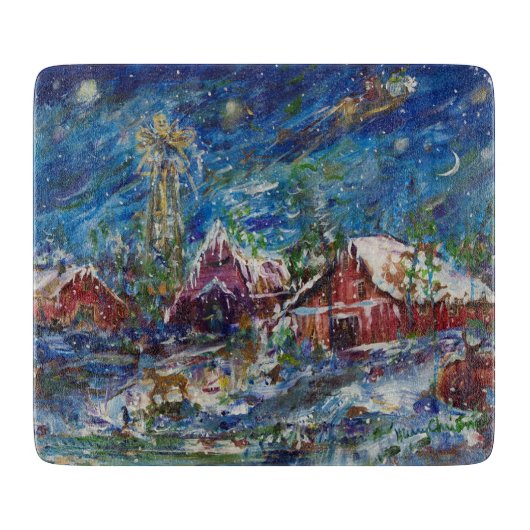 クリスマス カッティングボード (正面)