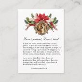 クリスマス カトリック 結婚 祈りのカード プレイスカード (正面)