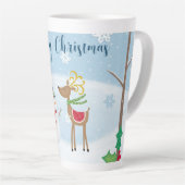 クリスマス カフェラテマグ (右アングル)