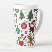クリスマス カフェラテマグ (右アングル)