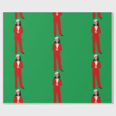 クリスマス・カマラハリスサンタクロース ラッピングペーパー (フラット)