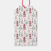 クリスマス,カラフル,クリスマスツリー,赤,緑 ギフトタグ (正面)