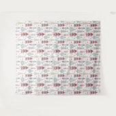 クリスマス，カラフル，クリスマスツリー，赤，緑 タペストリー (正面(横))