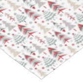 クリスマス，カラフル，クリスマスツリー，赤，緑 テーブルクロス (アングル)