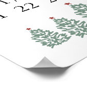 クリスマス カレンダー クリスマスまでのカウントダウン ポスター (角)