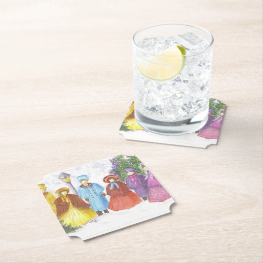 クリスマス・カロラー ペーパーコースター (インサイチュ)