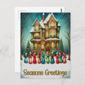 クリスマス・カロラー ポストカード (正面/裏面)