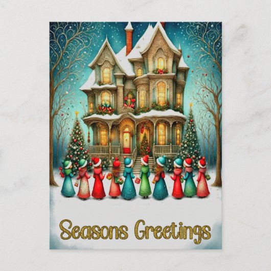 クリスマス・カロラー ポストカード (正面)