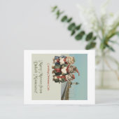 クリスマス・カロリング猫ダルース・ミネソタ ポストカード (スタンド正面)