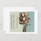 クリスマス・カロリング猫ダルース・ミネソタ ポストカード (正面/裏面)