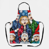 クリスマス・カロリング エプロン (正面)