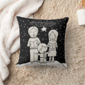 クリスマス・カロリング クッション (ブランケット)