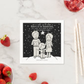 クリスマス・カロリング スタンダードカクテルナプキン (インサイチュ)