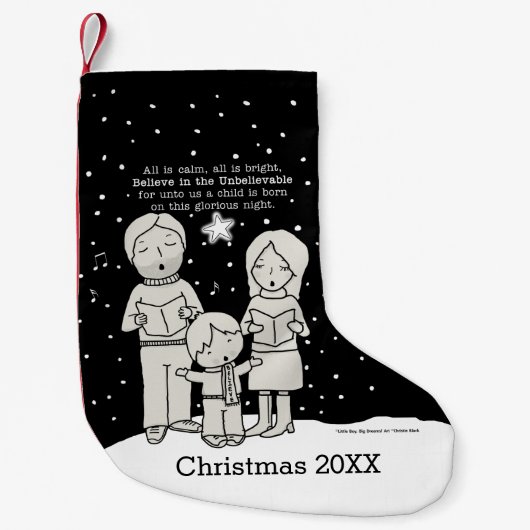 クリスマス・カロリング スモールクリスマスストッキング (正面)