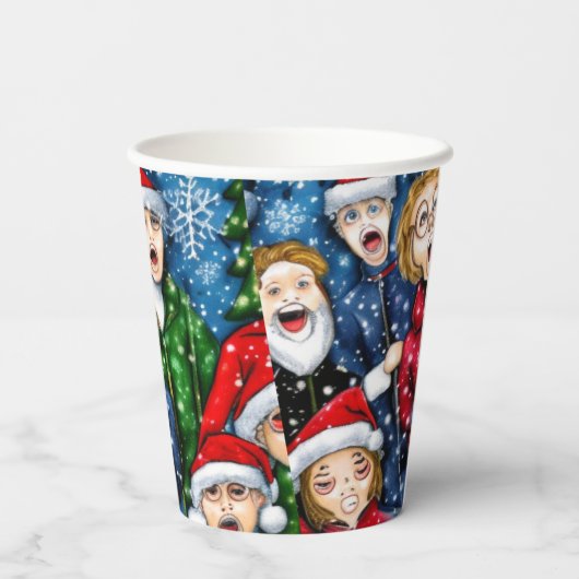 クリスマス・カロリング 紙コップ (裏面)