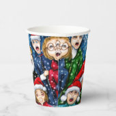 クリスマス・カロリング 紙コップ (右)
