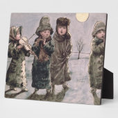 クリスマス・カロリング(紙付き) フォトプラーク (側面)