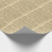 クリスマス・カロル、クリスチャン、静かナイト、ヴィンテージ ラッピングペーパー (角)