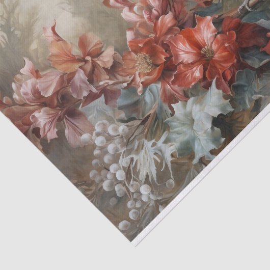 クリスマス カーディナル ホリー ベリー ウィンター デコパージュ 薄葉紙 (詳細)