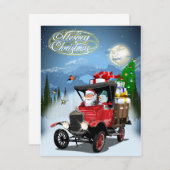 クリスマス カードの挨拶 (正面/裏面)