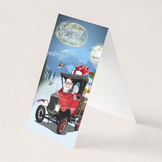 クリスマス カードの挨拶 (裏面)