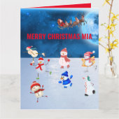 クリスマス カード (黄色い花)