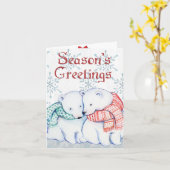 クリスマス カード (黄色い花)