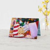 クリスマス カード (黄色い花)