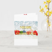 クリスマス カード (黄色い花)