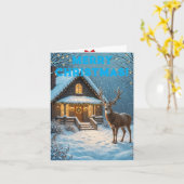 クリスマス カード (黄色い花)