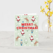 クリスマス カード (黄色い花)