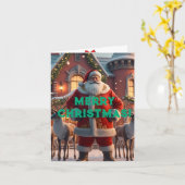 クリスマス カード (黄色い花)