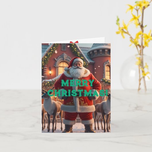 クリスマス カード (黄色い花)