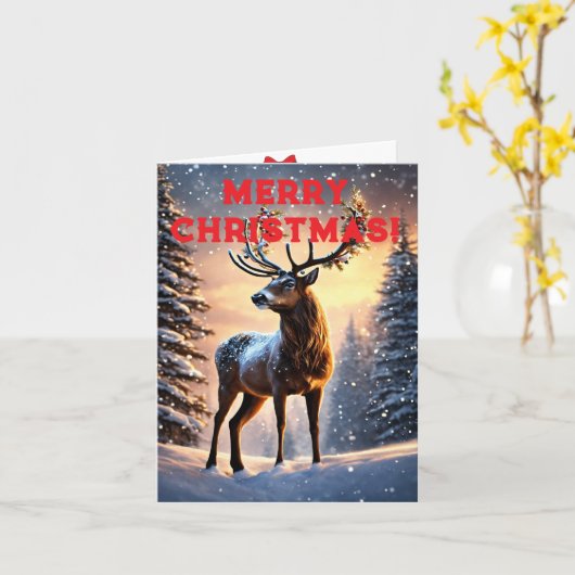 クリスマス カード (黄色い花)