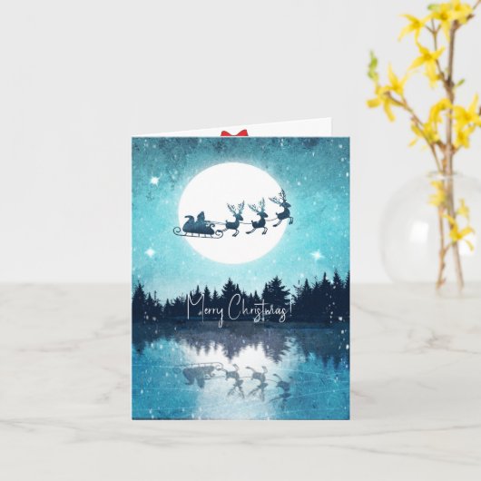 クリスマス カード (黄色い花)