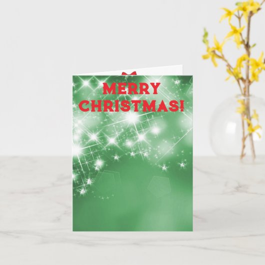 クリスマス カード (黄色い花)