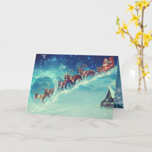 クリスマス カード (黄色い花)