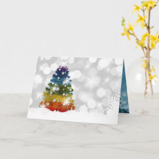 クリスマス カード (黄色い花)