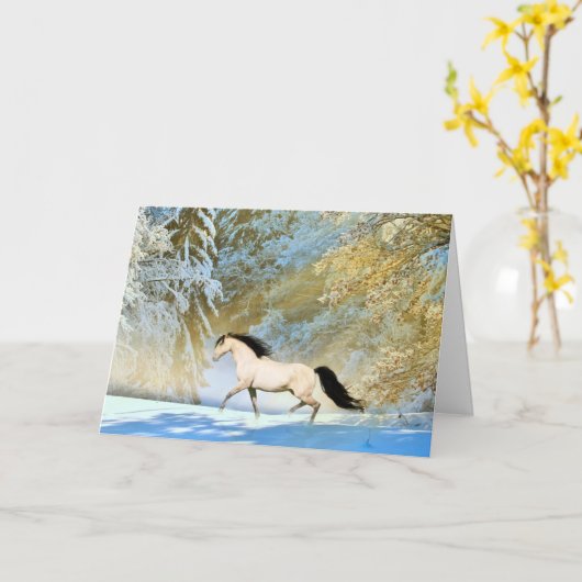 クリスマス カード (黄色い花)