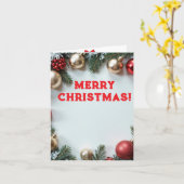 クリスマス カード (黄色い花)